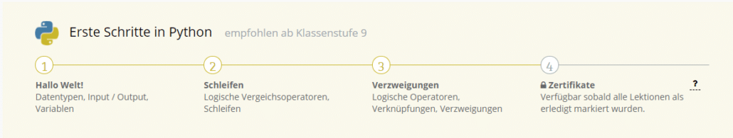 Erste Schritte in Python - Unterrichtsmaterial zu Programmieren mit ...