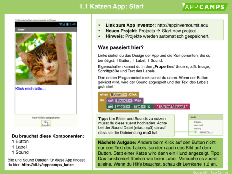 App Entwicklung Mit Dem App Inventor - Appcamps.de