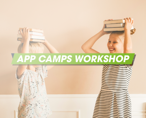 Kinder mit Büchern - App Camps Workshop