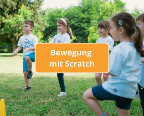 Kinder, die draußen Sport machen