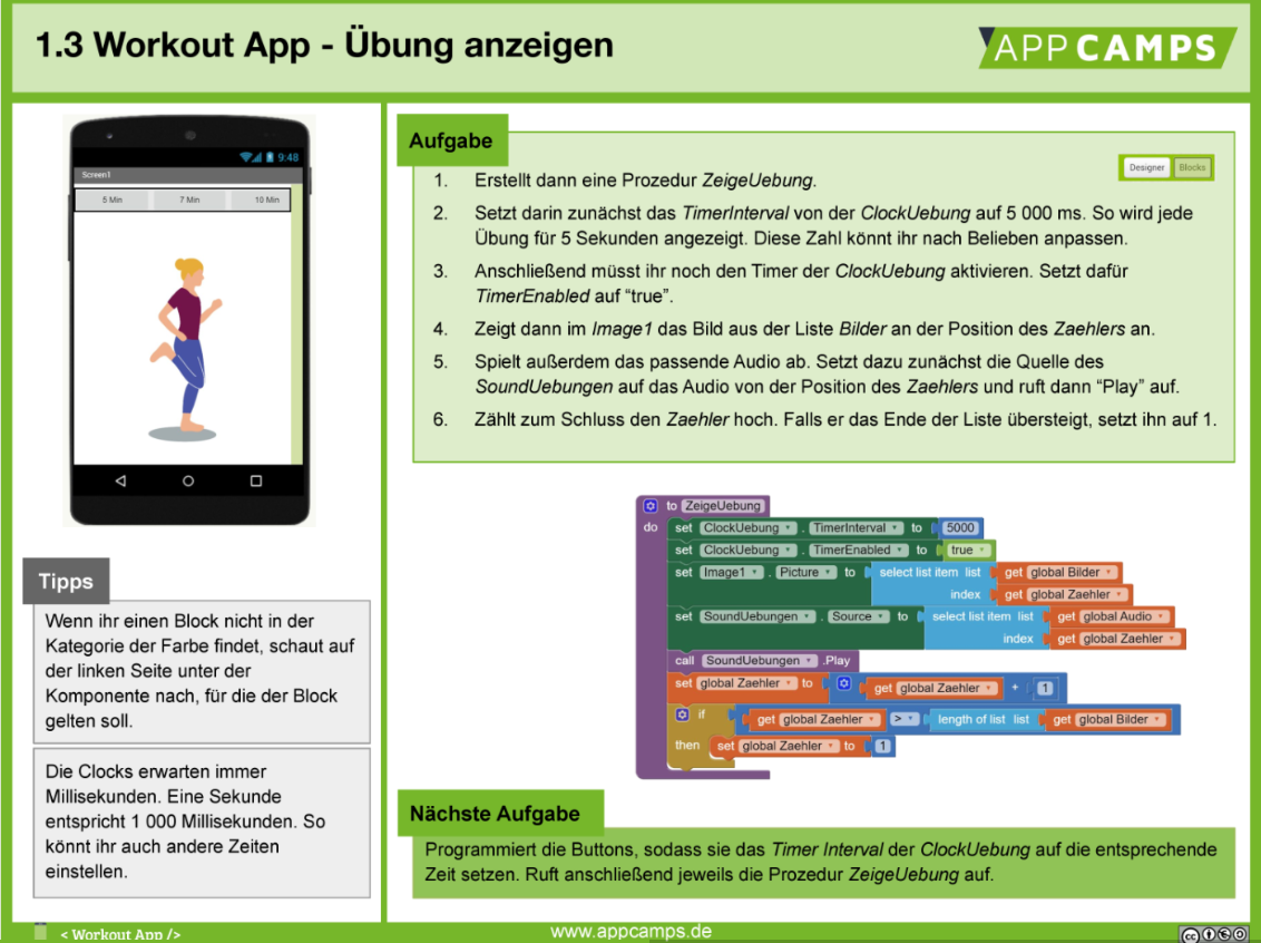 App Entwicklung mit dem App Inventor - appcamps.de