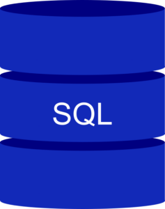 Schema Datenbank mit SQL-Schriftzug