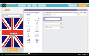 Startvideo Vokabelapp mit Union Jack