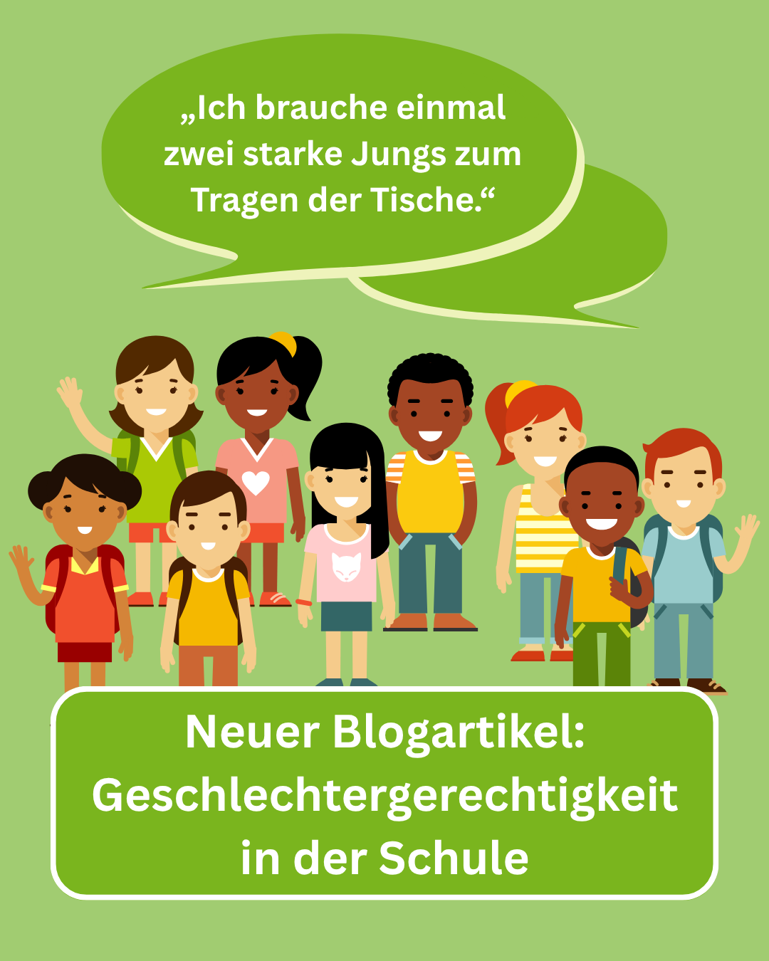 Neuer Blogartikel: Geschlechtergerechtigkeit in der Schule